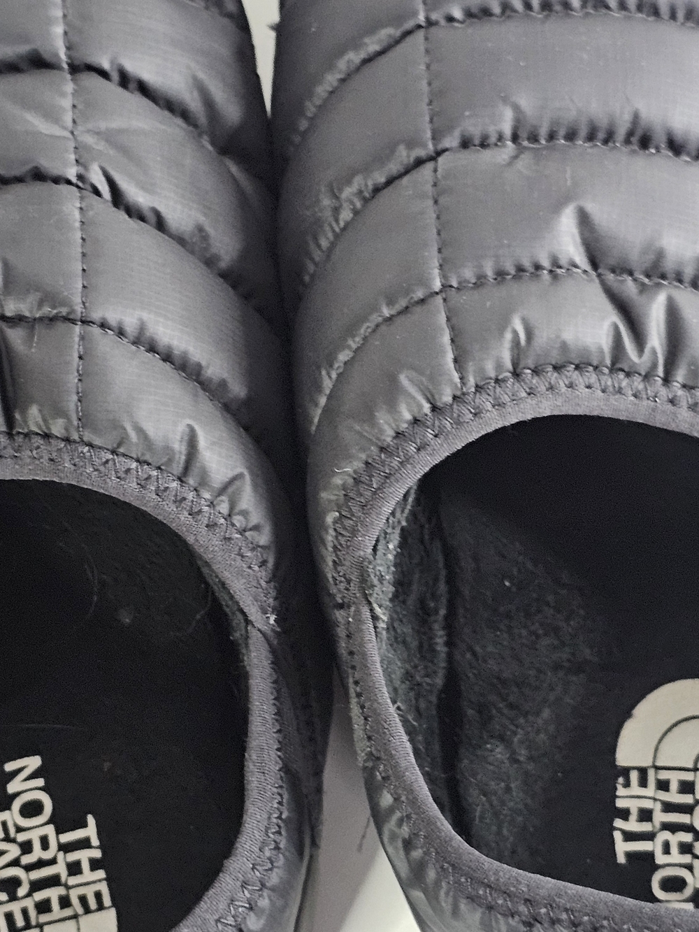 The North Face Black Quilted ThermoBall Slip-On Slippers - Picture 4 of 8